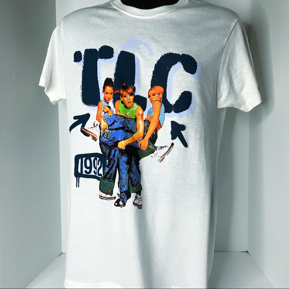 TLC Lefteye Tboz Chili 1992 Short Blue Short Sleeved T Shirt